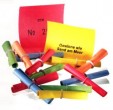 Gewinnlose bunt mit Sicherheitsring 500 St�ck (1-5000)