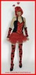 Armstulpen rot mit schwarzen Punkten Karneval Fasching