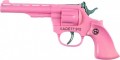 Colt Kadett Revolver pink rosa Neu Karneval Fasching