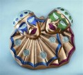 Wandbild Saaldekoration Karneval Doppelkopf mit Kragen